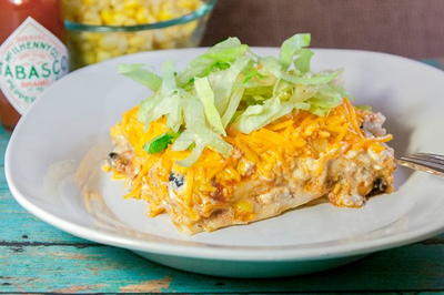 Skinny Mexican Tortilla Casserole