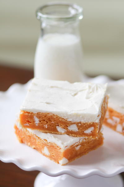 Orange Creamsicle Brownies