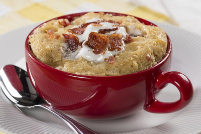 Bacon Peanut Butter Mug Cake