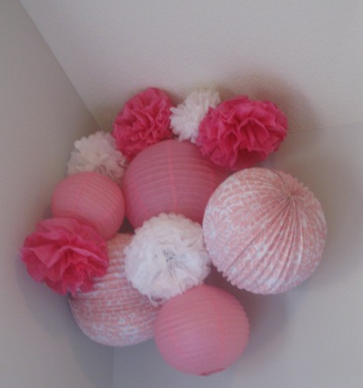 Perfectly Pink Pom Cluster