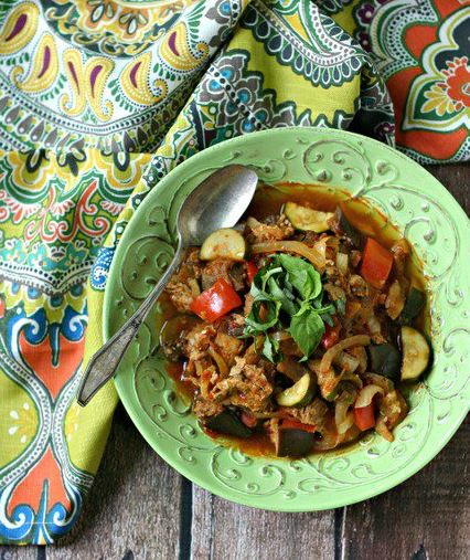 Slow Cooker Sausage and Vegetable Ratatouille