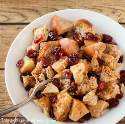 Slow Cooker Cranberry Apple French Toast