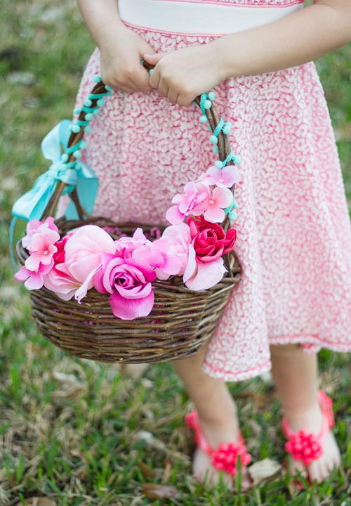 Floral DIY Easter Basket