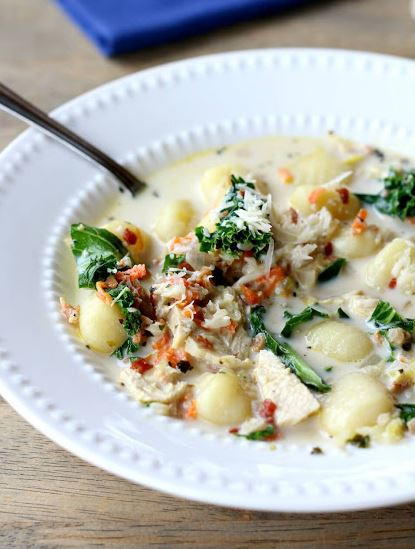 Chicken Soup with Gnocchi and Kale