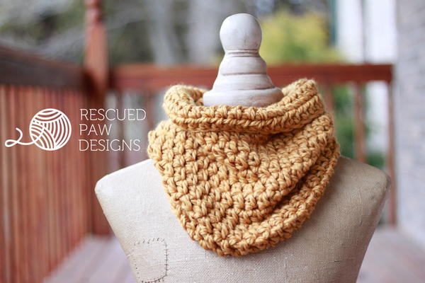 Crochet Beginner One Hour Cowl