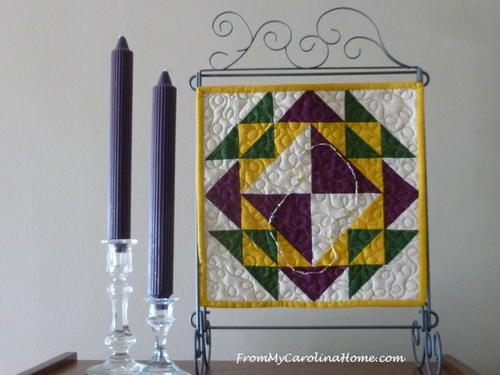 Mardi Gras Mini Quilt