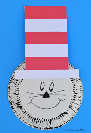 Paper Plate Dr Seuss Cat In The Hat Craft Allfreekidscrafts Com