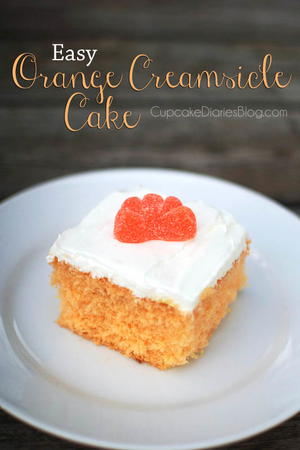 4-Ingredient Orange Creamsicle Cake