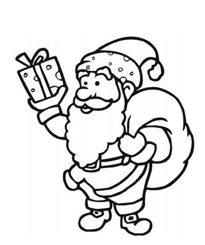 Vintage Christmas Scene Coloring Page