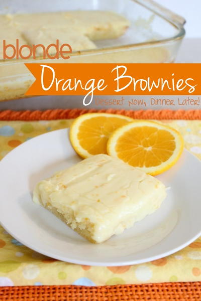 Blonde Orange Blondies