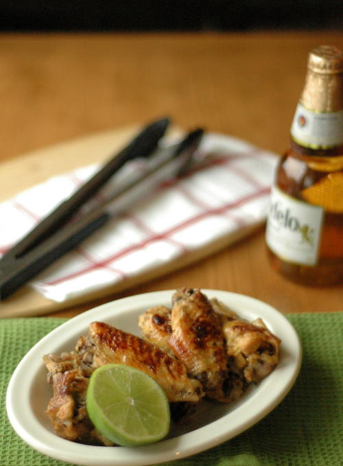 Beer-Glazed Honey Lime Chicken Wings