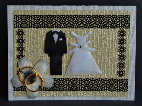 Black and Gold DIY Wedding Invitation