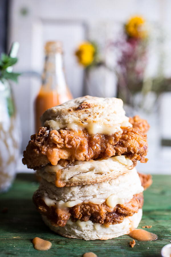Buttermilk Biscuit and Fried Chicken Recipe | FaveSouthernRecipes.com