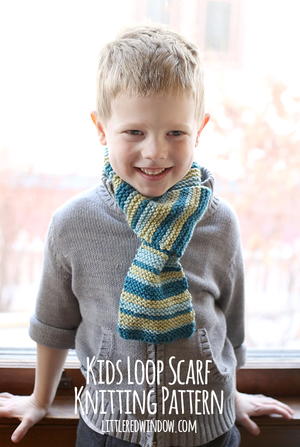 How long should a knitted scarf be for a 4 year old