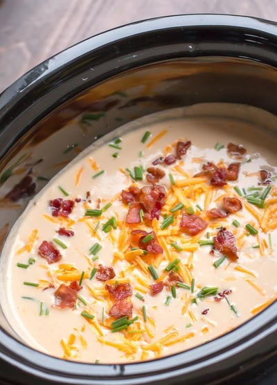 Slow Cooker Cauliflower Soup