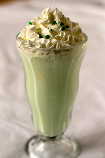 Homemade Shamrock Shake