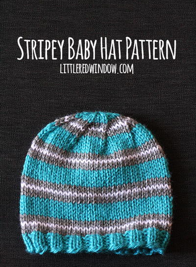 Moonlight Striped Baby Hat