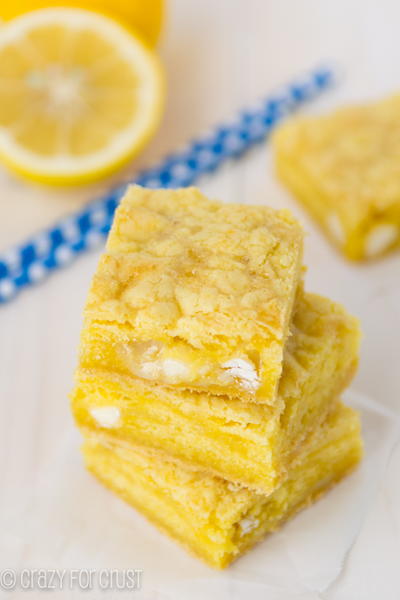 Insanely Easy Lemon Gooey Bars