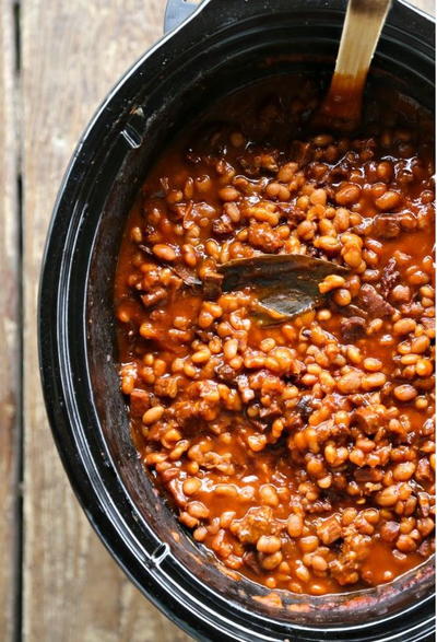 Slow Cooker Breakfast Baked Beans