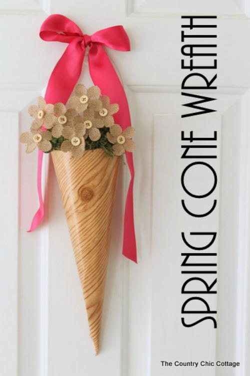 Spring Cone DIY Wreath | FaveCrafts.com