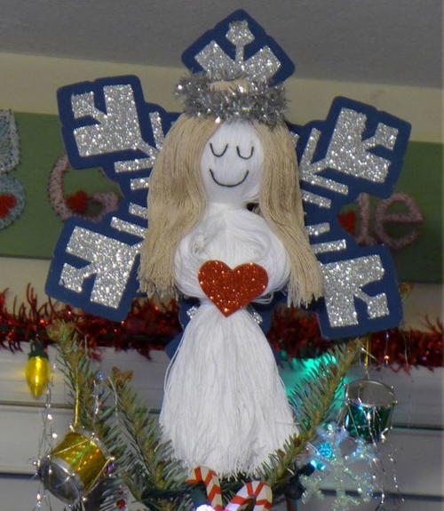 String Doll Angel Tree Topper