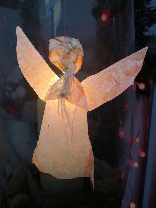 Unique Used Tea Bag Flying Angel