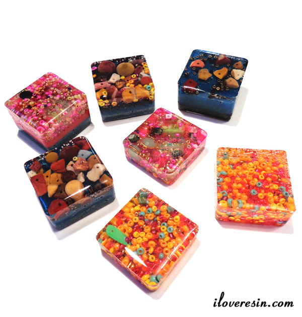 Cute Leftover Resin Cubes