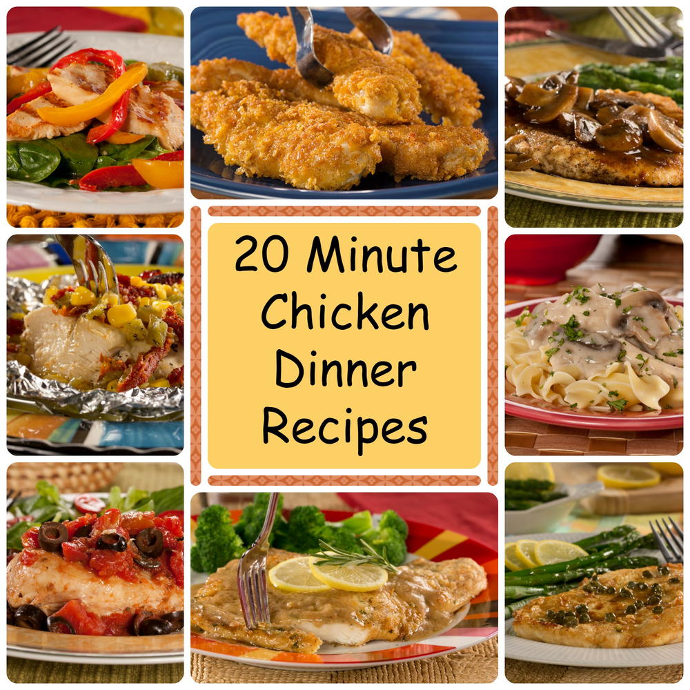 20 Minute Chicken Dinner Recipes | EverydayDiabeticRecipes.com