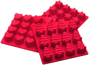 Starpack Holiday Silicone Candy Mold Set