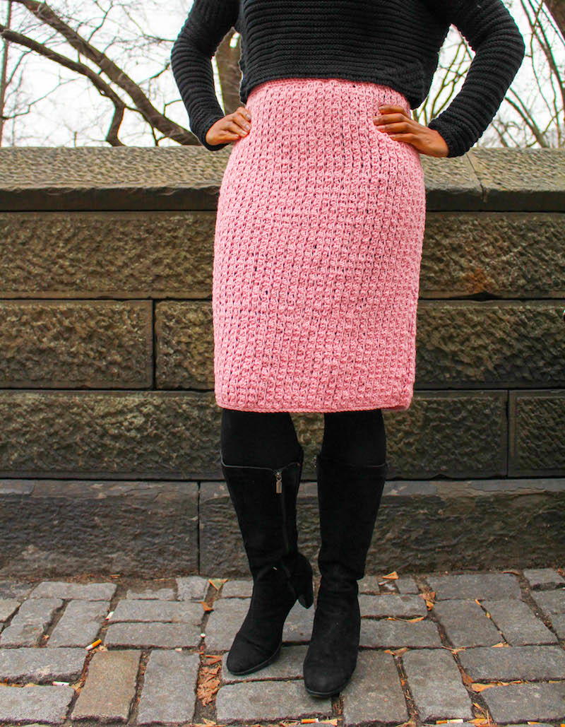 skirt crochet modern pattern melissa patterns skirts tunisian crafter underground undergroundcrafter