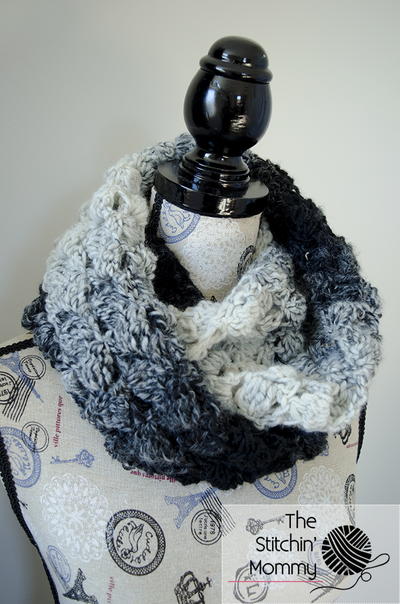 Fluffy Clusters Infinity Scarf