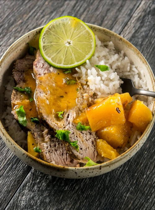 Slow Cooker Pork Roast with Tequila and Lime