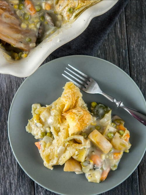 Slow Cooker Veggie Pot Pie