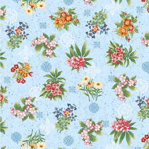 Summer Blooms Cotton Fabric
