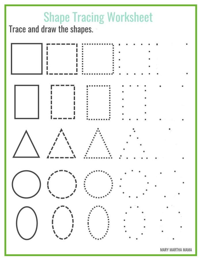 Free Shapes Worksheets For Preschoolers