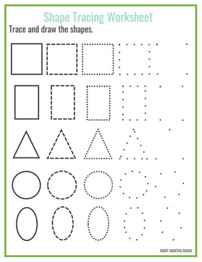 Shapes Worksheets for Kids