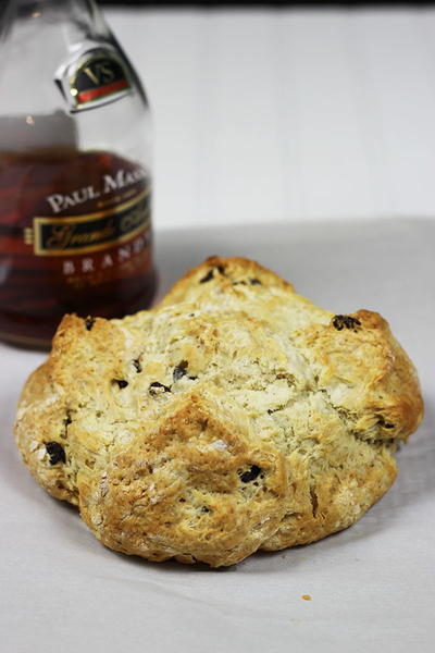 Irish Soda Bread with Brandy Soaked Raisins