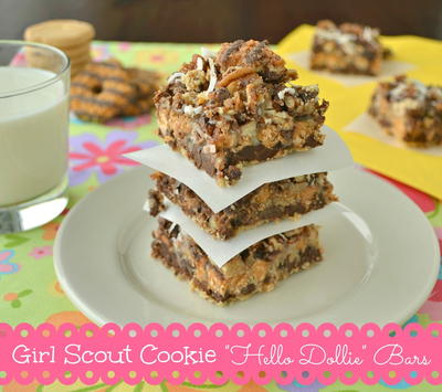 Girl Scout Cookie Hello Dollie Bars