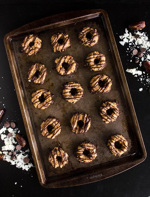 Healthy Copycat Samoas Girl Scout Cookies