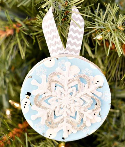 Duct Tape and Snowflake Ornaments