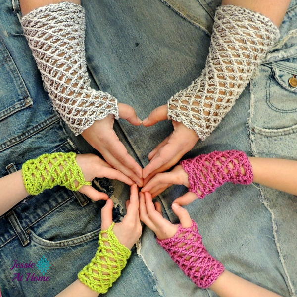 Nettie’s Super Simple Crochet Mitts