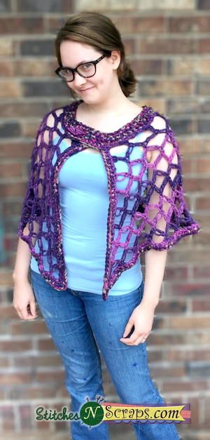 Twilight Reverie Crochet Poncho