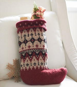 Fetching Fair Isle Pattern Stocking