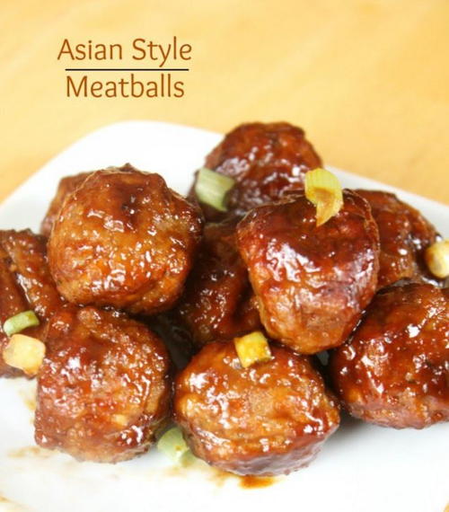 Slow Cooker Asian Style Meatballs