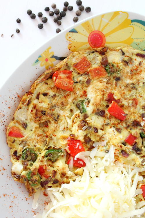 Indian Spiced Omelet | FaveHealthyRecipes.com