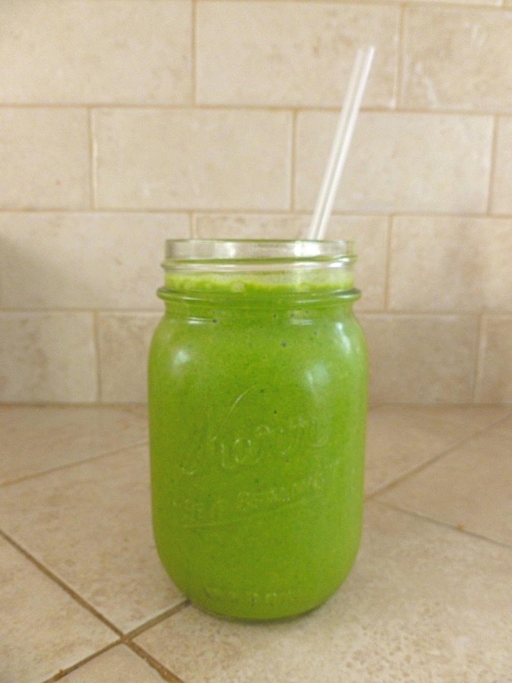 Basic Green Monster Smoothie | FaveGlutenFreeRecipes.com Basic Green Monster Smoothie | FaveGlutenFreeRecipes.com
