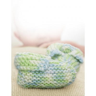 Lemon Lime Baby Booties