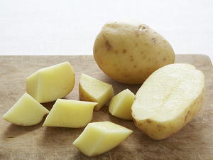 Cheesy Sweet and White Potato Soup