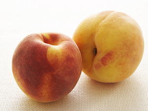 Peach Crêpes with Almond Praline