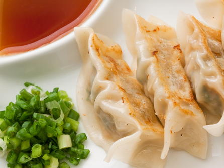 Pot Sticker Dumplings with Ginger-Soy Dipping Sauce